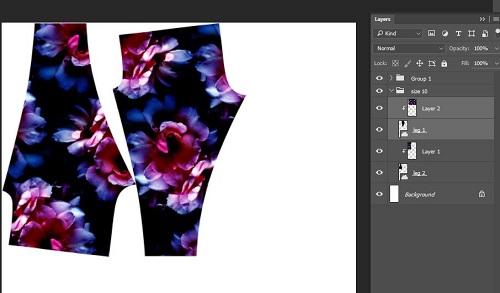 Design your own leggings in Photoshop - Digital Fabrics, Sydney